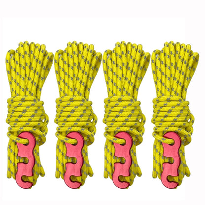 Outdoor Camping Tent Canopy Wind Rope Luminous Multi-Function Wind Rope Buckle Tent Fixed Rope