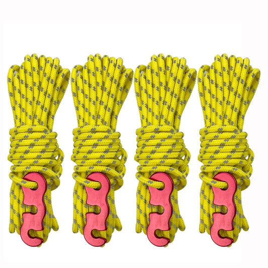 Outdoor Camping Tent Canopy Wind Rope Luminous Multi-Function Wind Rope Buckle Tent Fixed Rope