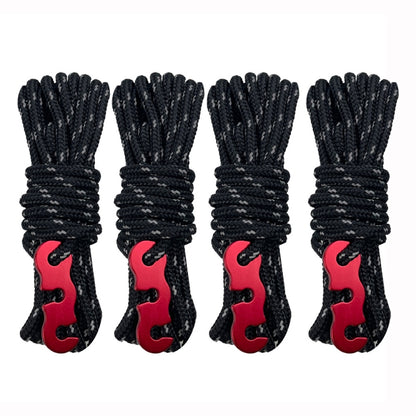 Outdoor Camping Tent Canopy Wind Rope Luminous Multi-Function Wind Rope Buckle Tent Fixed Rope