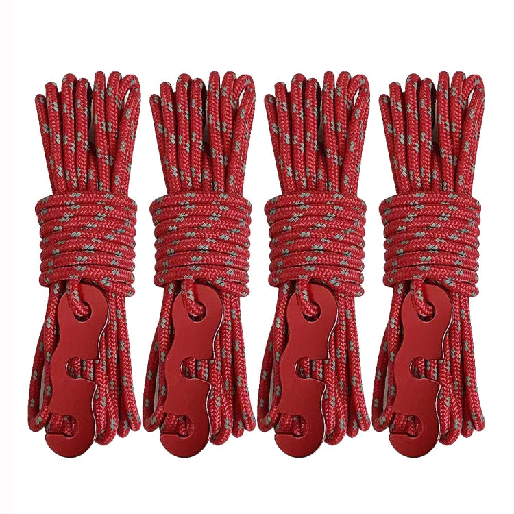 Outdoor Camping Tent Canopy Wind Rope Luminous Multi-Function Wind Rope Buckle Tent Fixed Rope