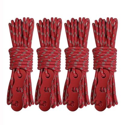 Outdoor Camping Tent Canopy Wind Rope Luminous Multi-Function Wind Rope Buckle Tent Fixed Rope
