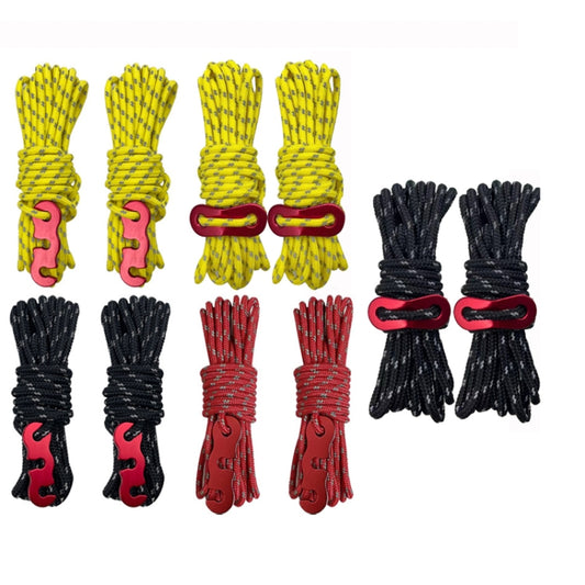 Outdoor Camping Tent Canopy Wind Rope Luminous Multi-Function Wind Rope Buckle Tent Fixed Rope