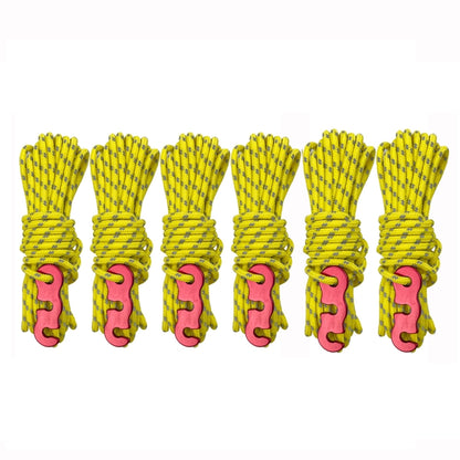 Outdoor Camping Tent Canopy Wind Rope Luminous Multi-Function Wind Rope Buckle Tent Fixed Rope