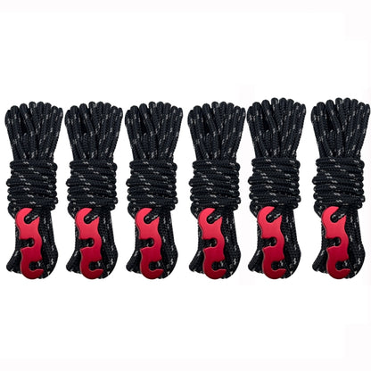Outdoor Camping Tent Canopy Wind Rope Luminous Multi-Function Wind Rope Buckle Tent Fixed Rope