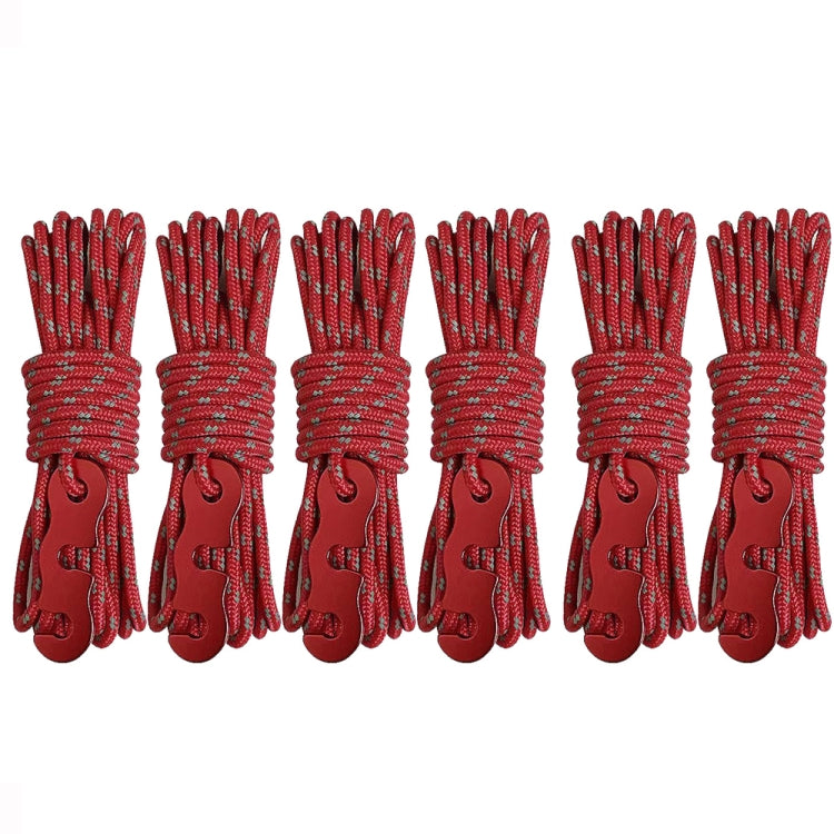 Outdoor Camping Tent Canopy Wind Rope Luminous Multi-Function Wind Rope Buckle Tent Fixed Rope