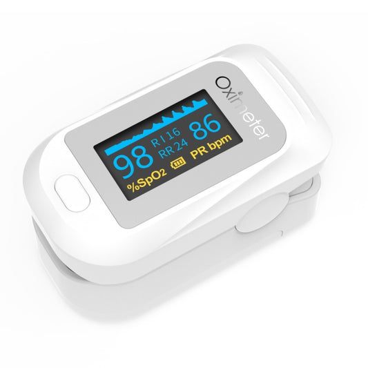 JZ-133R Finger Pulse Oximeter Finger-Type Blood Oxygen Saturation Monitor, White