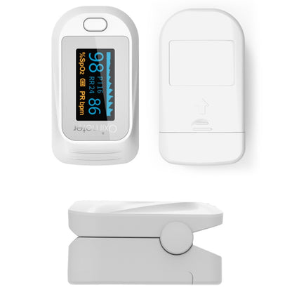 JZ-133R Finger Pulse Oximeter Finger-Type Blood Oxygen Saturation Monitor, White