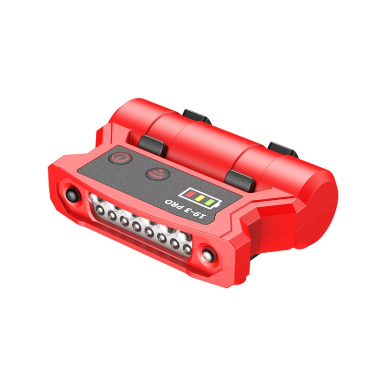 Fishing Headlight Induction Night Fishing Clip Cap Lamp Head-Wearing Small Super Bright Light Rechargeable Cap Clip Lamp,Style:, Basic Edition, Upgraded Version, Ultimate Edition (Black), Ultimate Edition  (Red)