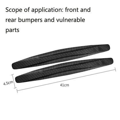 Car Front Rear Bumper Anti-Collision And Anti-Scratch Strips Body Scratch Decoration Stickers, Color:, Black, White, Red, Gray