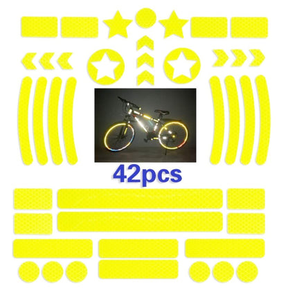 Bicycle Honeycomb Reflective Sticker Night Reflective Logo Grid Stripe Warning Strip