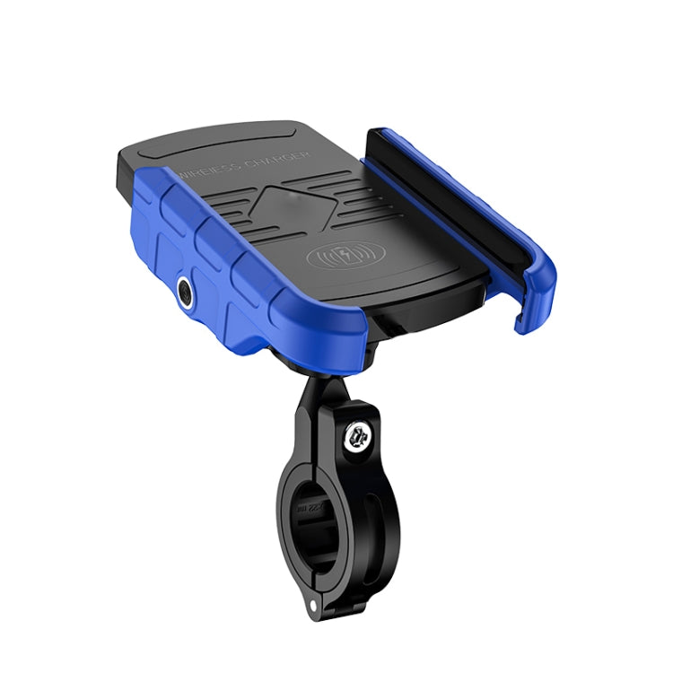 M9 Motorcycle Wireless Charging Mobile Phone Bracket 15W Fast Charging Mobile Phone Navigation Bracket, M9 (Black), M9 (Blue), M9 (Red), M9 (Gray)