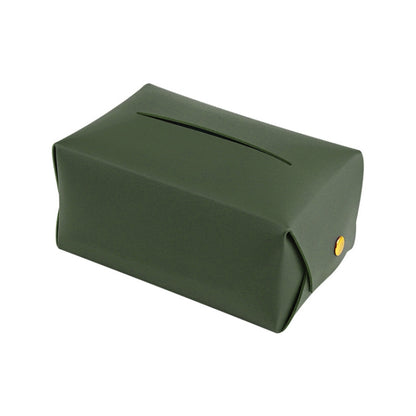 2 PCS Car Leather Tissue Box Home Paper Towel Storage Box