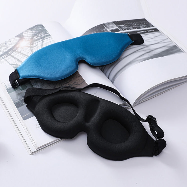 3D Sleeping Eye Mask Memory Foam Men And Women Shading Eye Mask Concave Eye Mask, No Nose Wings Black, No Nose Wings Blue