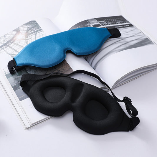 3D Sleeping Eye Mask Memory Foam Men And Women Shading Eye Mask Concave Eye Mask, No Nose Wings Black, No Nose Wings Blue
