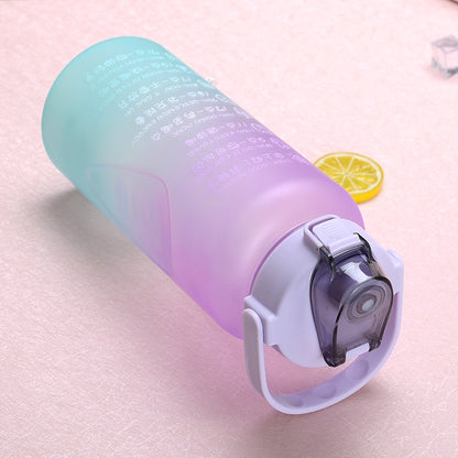Large-Capacity Sports Water Cup Outdoor Drop-Proof Portable Straw Water Bottle
