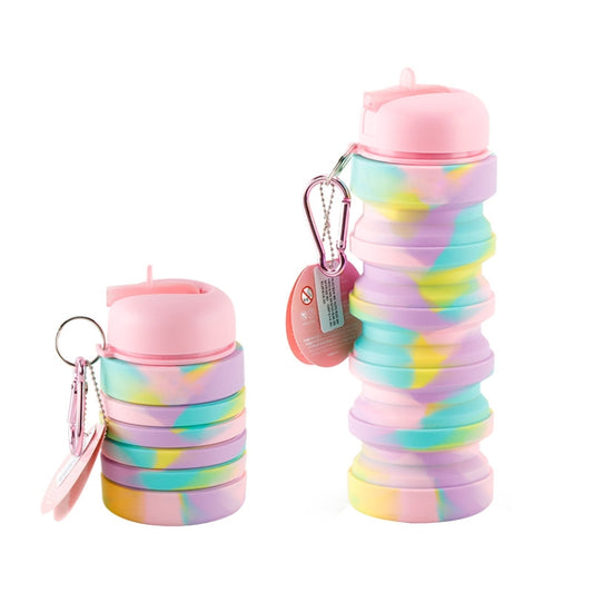 Silicone Folding Water Cup Portable Outdoor Sports Water Bottle Large Capacity Retractable Travel Cup