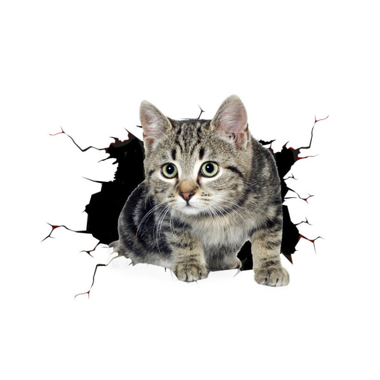 4 PCS 3D Simulation Animal Personality Car Stickers Glass Car Door Scratches Decorative Occlusion Stickers, Dog Head 2, Cat Style 1, Cat Style 2, Cat Style 4, Cat Style 5, Cat Style 6