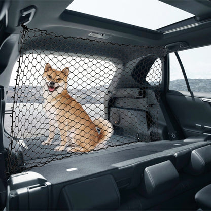 Car Pet Isolation Net Car Back Seat Dog Barrier Safety Net, Size: 120x70cm