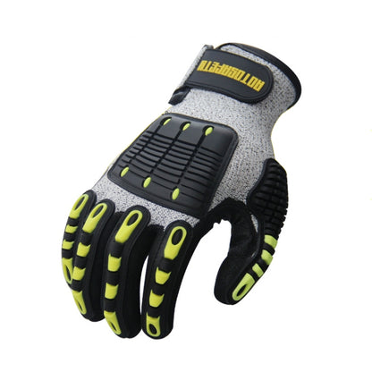ROTOSAFETY RZT-HFZ20 Shock-Proof Anti-Smashing Anti-Cutting Anti-Collision Gloves TPR Mechanical Maintenance Fire Rescue Miners Mining Anti-Stab Gloves, M, L, XL