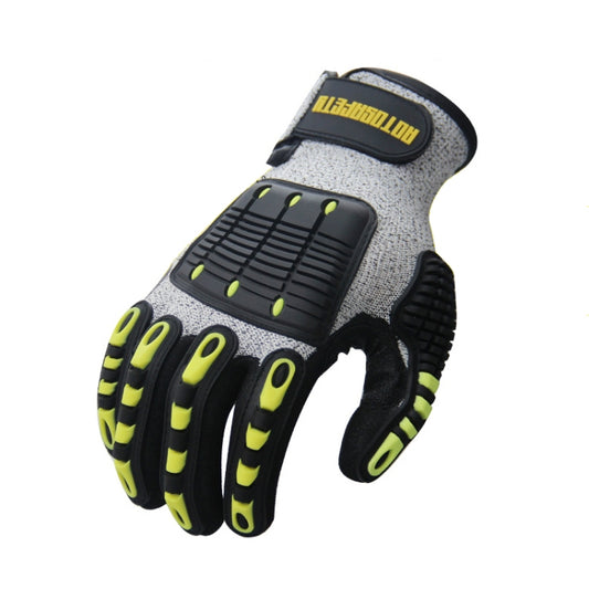 ROTOSAFETY RZT-HFZ20 Shock-Proof Anti-Smashing Anti-Cutting Anti-Collision Gloves TPR Mechanical Maintenance Fire Rescue Miners Mining Anti-Stab Gloves, M, L, XL