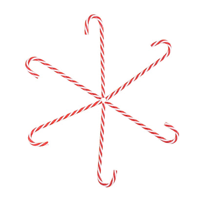 6 PCS / Pack Christmas Decorations Christmas Candy Cane Christmas Tree Ornaments, Candy Cane