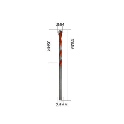 Ceramic Triangle Handle Metal Flashlight Drill Bit, Size: 3mm, 3mm, 4mm, 5mm, 6mm, 8mm, 10mm, 12mm
