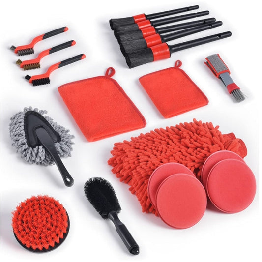 Car Wash Cleaning Brush Electric Drill Brush Head Cleaning Brush Tire Cleaning Brush, 19 in 1