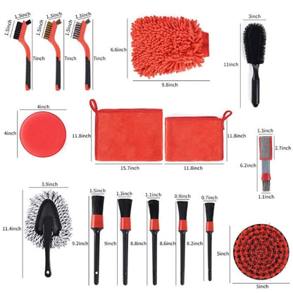 Car Wash Cleaning Brush Electric Drill Brush Head Cleaning Brush Tire Cleaning Brush, 19 in 1