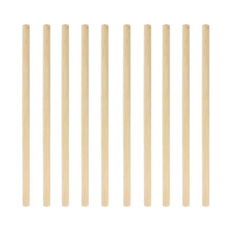 10 PCS Juice Coffee Pearl Milk Tea Natural Degradable Bamboo Straw, Style:, 20cm Flat, 20cm Oblique