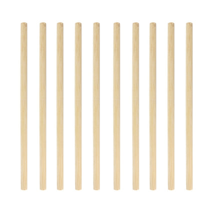 10 PCS Juice Coffee Pearl Milk Tea Natural Degradable Bamboo Straw, Style:, 20cm Flat, 20cm Oblique