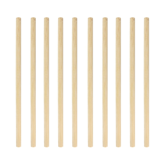 10 PCS Juice Coffee Pearl Milk Tea Natural Degradable Bamboo Straw, Style:, 20cm Flat, 20cm Oblique