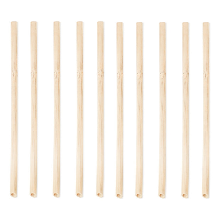 10 PCS Juice Coffee Pearl Milk Tea Natural Degradable Bamboo Straw, Style:, 20cm Flat, 20cm Oblique