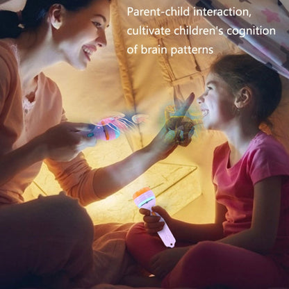 3 Sets Children Early Education Luminous Projection Flashlight