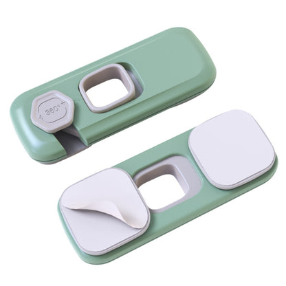 Children Anti-pinch Hand-opening Door Safety Lock, Light Gray, Green
