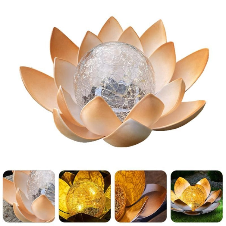 Lotus Solar Courtyard Lamp Outdoor Garden Decoration Light, Blue Lotus