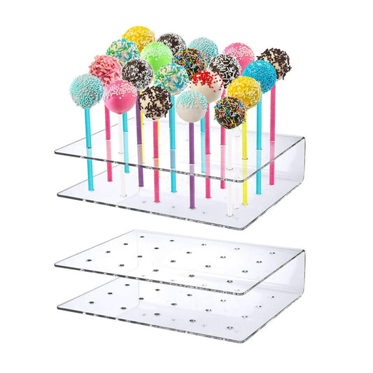 2pcs / Set 20-Hole Lollipop Stand Snack Stick Display Stand, Snack Stick Display Stand