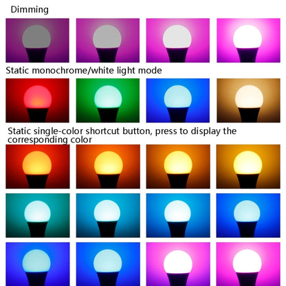 Smart Remote Control RGB Bulb Light, 20W, 25W