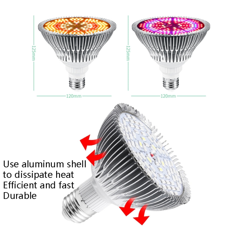 مصباح نمو النباتات LED E27150W، 200 حبة، ضوء ملء النبات، طيف كامل، ضوء الشمس