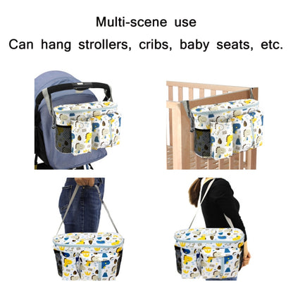Multifunctional Baby Stroller Storage Bag, White Dinosaur, Yellow Zoo, Green Lamb, White Alpaca, Tibetan Owl, Denglin Deer, Yellow Zoo + Side Pocket, Green Lamb + Side Pocket, White Alpaca + Lateral Pocket, Tibetan Owl + Side Pocket��������������������...