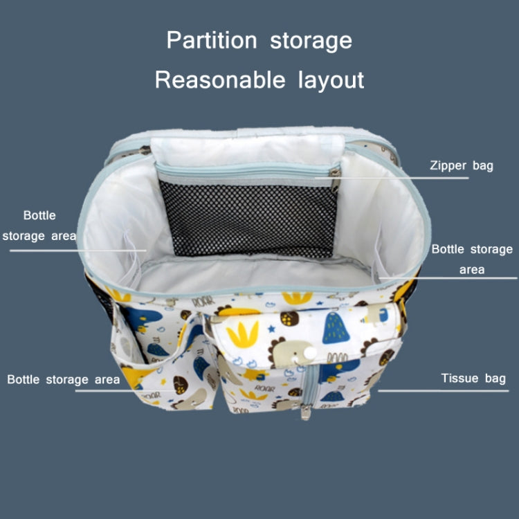 Multifunctional Baby Stroller Storage Bag, White Dinosaur, Yellow Zoo, Green Lamb, White Alpaca, Tibetan Owl, Denglin Deer, Yellow Zoo + Side Pocket, Green Lamb + Side Pocket, White Alpaca + Lateral Pocket, Tibetan Owl + Side Pocket��������������������...