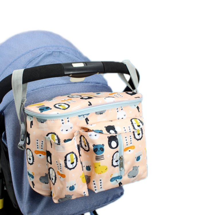 Multifunctional Baby Stroller Storage Bag, White Dinosaur, Yellow Zoo, Green Lamb, White Alpaca, Tibetan Owl, Denglin Deer, Yellow Zoo + Side Pocket, Green Lamb + Side Pocket, White Alpaca + Lateral Pocket, Tibetan Owl + Side Pocket��������������������...