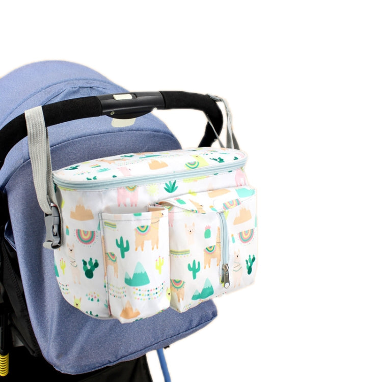 Multifunctional Baby Stroller Storage Bag, White Dinosaur, Yellow Zoo, Green Lamb, White Alpaca, Tibetan Owl, Denglin Deer, Yellow Zoo + Side Pocket, Green Lamb + Side Pocket, White Alpaca + Lateral Pocket, Tibetan Owl + Side Pocket��������������������...