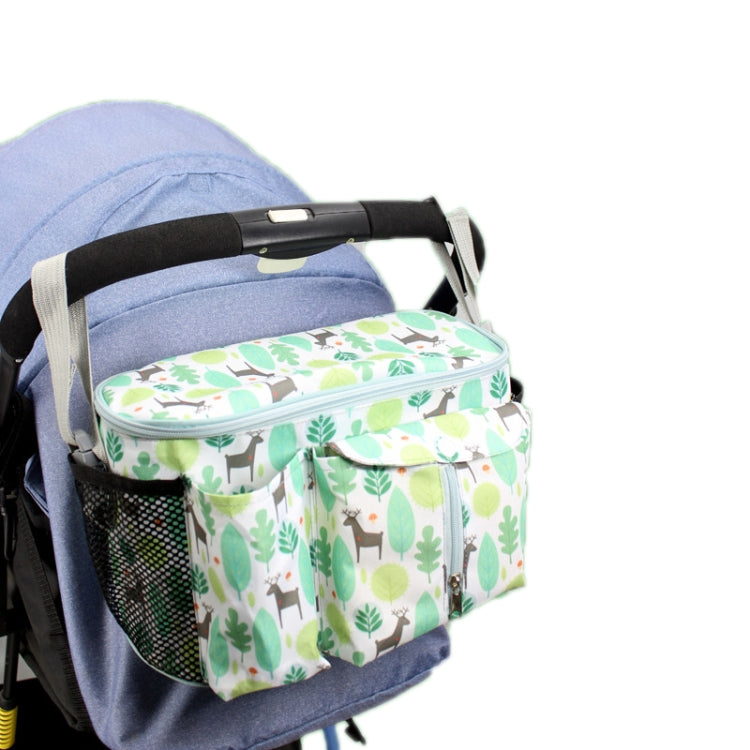 Multifunctional Baby Stroller Storage Bag, White Dinosaur, Yellow Zoo, Green Lamb, White Alpaca, Tibetan Owl, Denglin Deer, Yellow Zoo + Side Pocket, Green Lamb + Side Pocket, White Alpaca + Lateral Pocket, Tibetan Owl + Side Pocket��������������������...