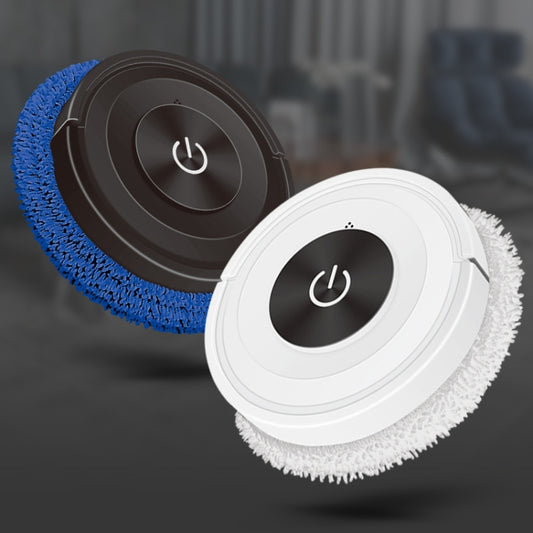 K777 Automatic Smart Sweeping Machine Dry Wet Two-Purpose Mopping Machine Imitation Artificial Rubber, Piano Black, Elegant White