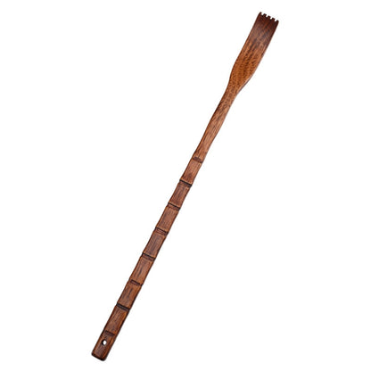 BQR01 Back Scratcher Long Handle Wooden Massage Scratcher, Style:, Round Red, Round Nature Color, Square Red, Square Nature Color, Bamboo Section Red, Bamboo Section Nature Color, Dual-use, Small Hand