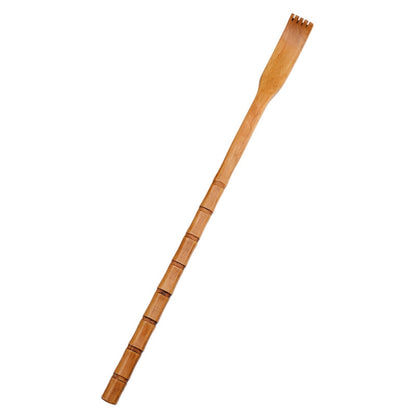 BQR01 Back Scratcher Long Handle Wooden Massage Scratcher, Style:, Round Red, Round Nature Color, Square Red, Square Nature Color, Bamboo Section Red, Bamboo Section Nature Color, Dual-use, Small Hand