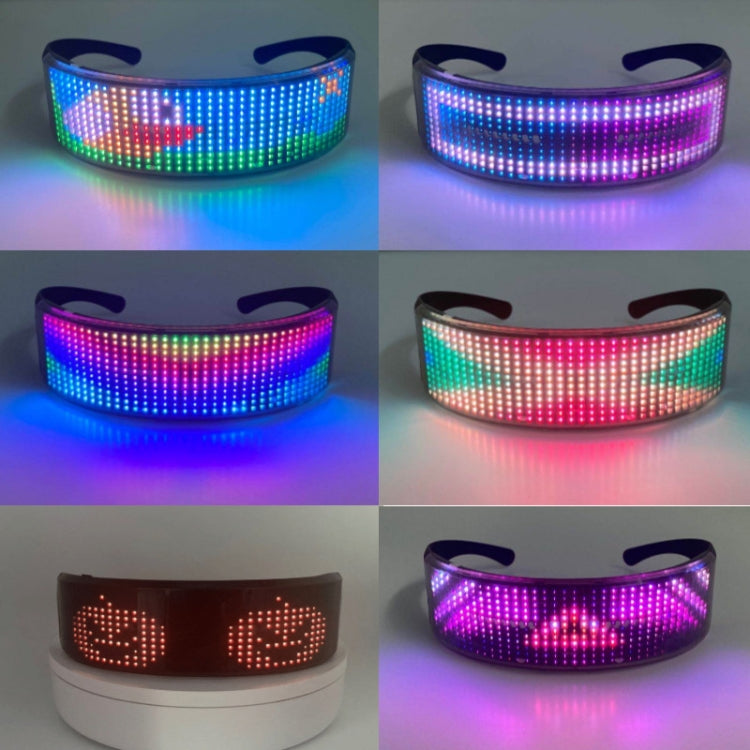 Blinds APP Bluetooth Full Color Luminous Glasses, Luminous Glasses