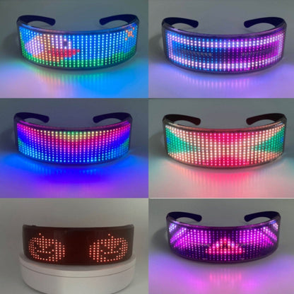 Blinds APP Bluetooth Full Color Luminous Glasses, Luminous Glasses