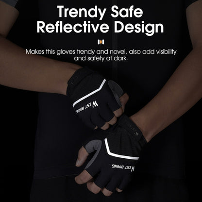 WEST BIKING YP0211222 Bicycle Riding Shock-Absorbing Half-Finger Gloves
