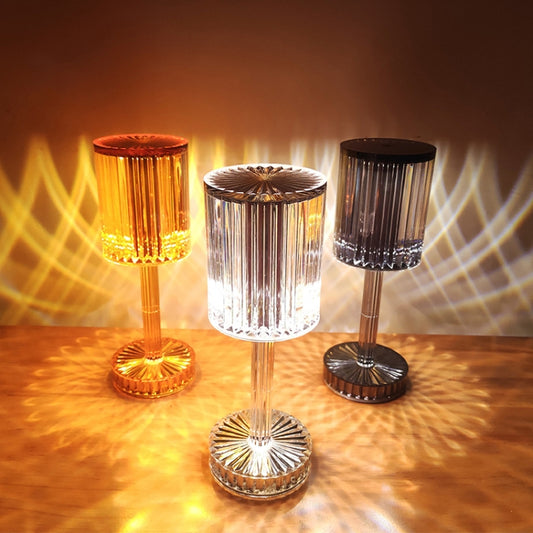 USB Charging Touch Diamond Crystal Table Lamp, USB Charging(RGB with Remote Control 16 Color)